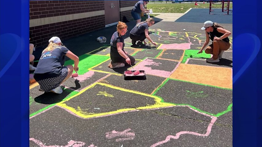 Video thumbnail for Jersey Proud: Conner Strong & Buckelew volunteers give Camden school vibrant makeover