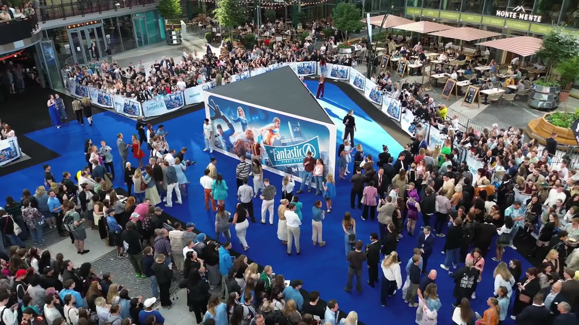 'Video thumbnail for Fantastic Four: First Steps - Media Event From The Sky!'
