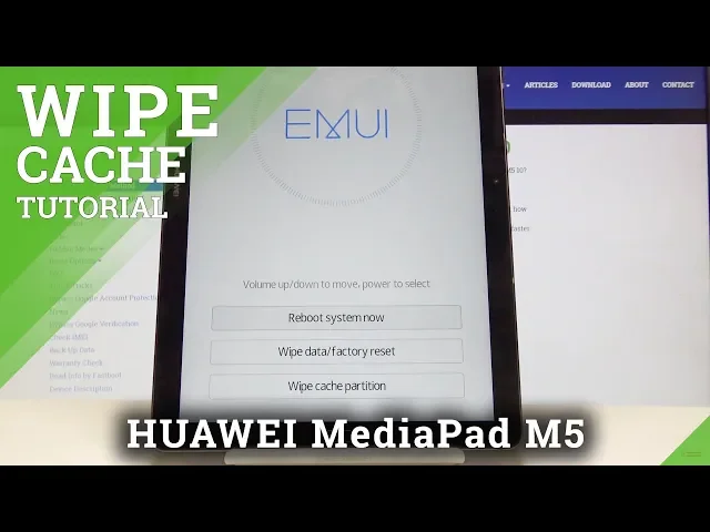 Video thumbnail for How to Format Cache in HUAWEI MediaPad M5 - Wipe Cache Partition