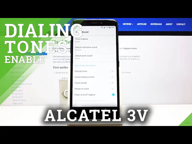 Video thumbnail for How to Activate Touch Sounds in ALCATEL 3V – Keypad Customization