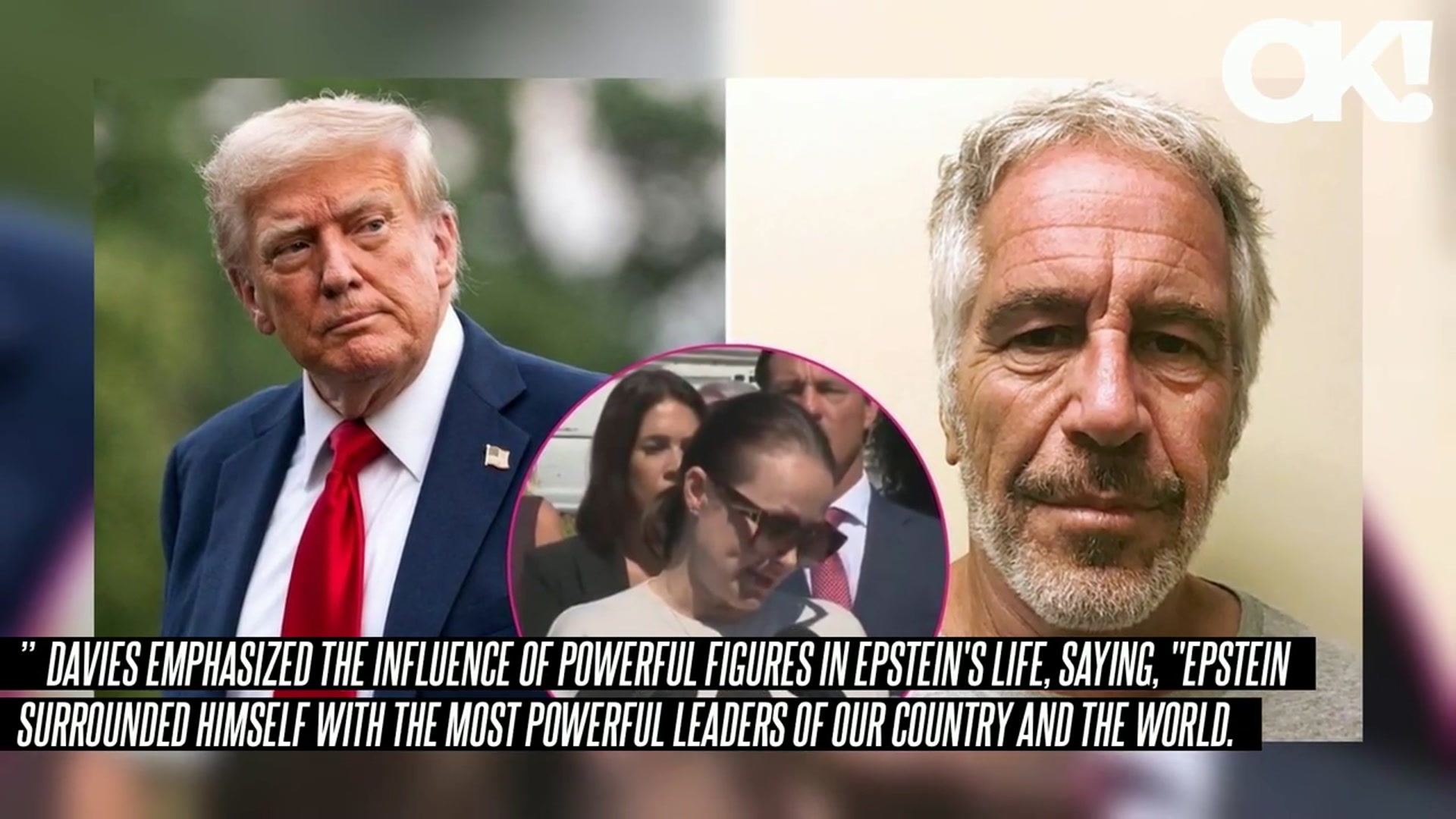 'Video thumbnail for Jeffrey Epstein Victim Reveals Pedophile Had a Picture of Donald Trump on His Desk, Says President Was 'His Biggest'