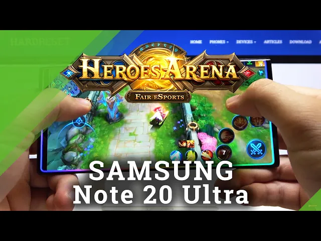 Video thumbnail for Test Heroes Arena on SAMSUNG Galaxy Note 20 Ultra – Performance of Gameplay