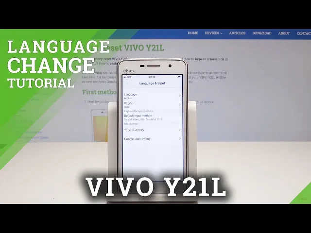 Video thumbnail for How to Change Language in VIVO Y21L - Language List