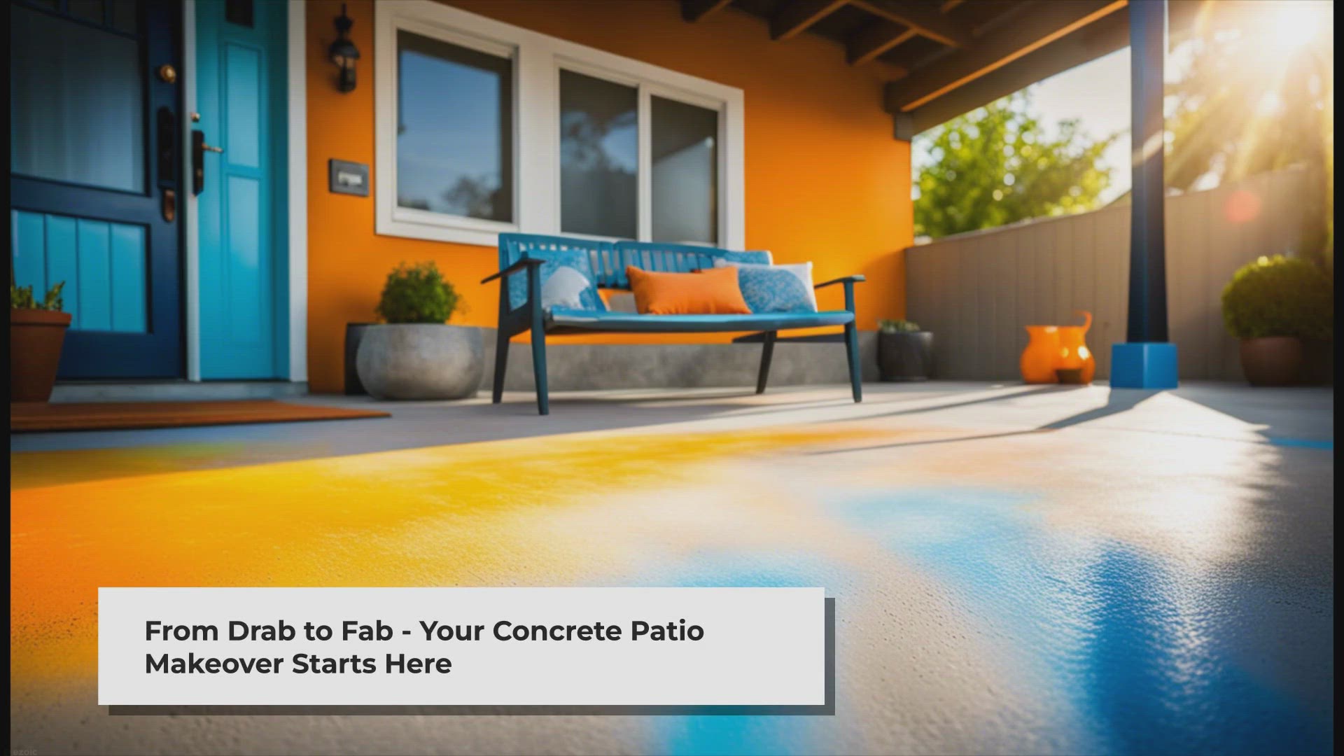 'Video thumbnail for Transform Your Drab Concrete Patio: 10 Ideas for a Stunning Outdoor Space'