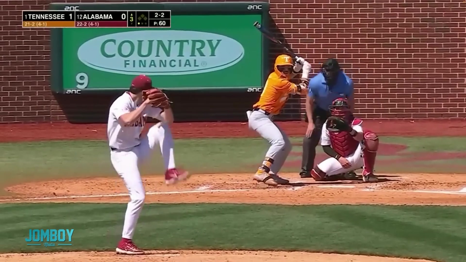 'Video thumbnail for Alabama coach thinks umpires couldn't see the baseball well enough to make the call, a breakdown'