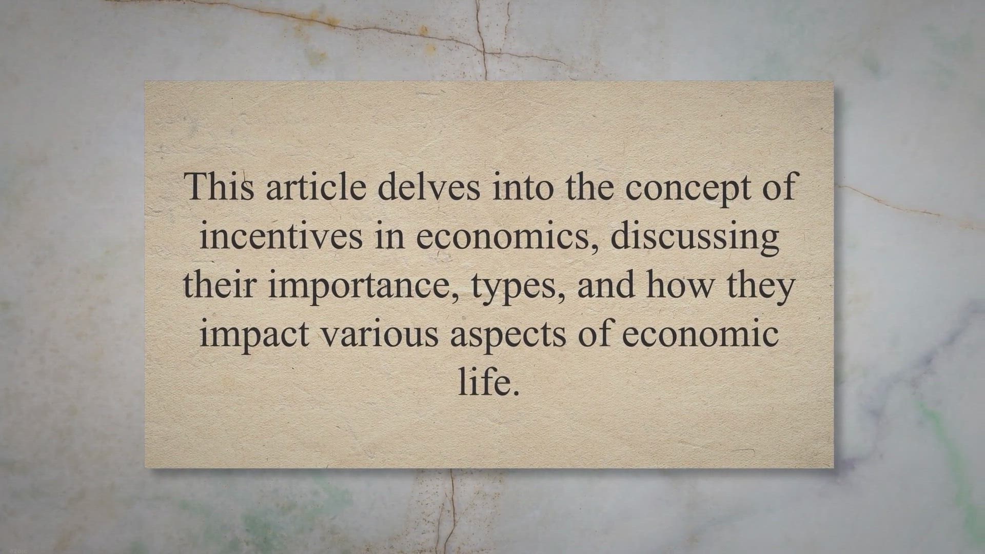 Video thumbnail for Economic Incentives: Definition & Examples