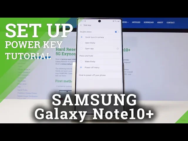 Video thumbnail for Function of Power Key in SAMSUNG Galaxy Note10+ - Set Up Power Button