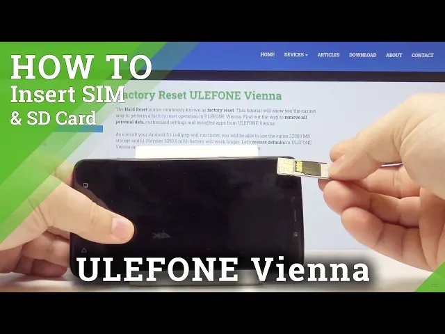 Video thumbnail for How to Insert Nano SIM in ULEFONE Vienna – Install Micro SD Card
