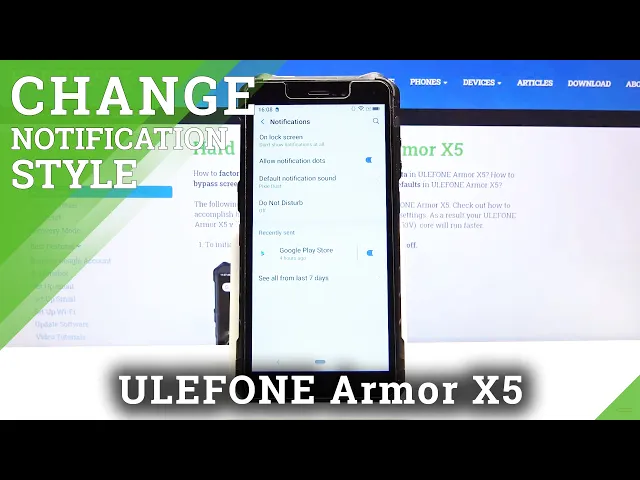 Video thumbnail for How to Enter Notifications Settings in ULEFONE Armor X5 – Change Notifications Settings