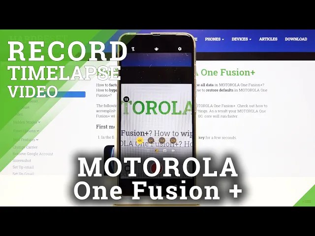 Video thumbnail for How to Record TimeLapse in MOTOROLA One Fusion+ – Looped Videos