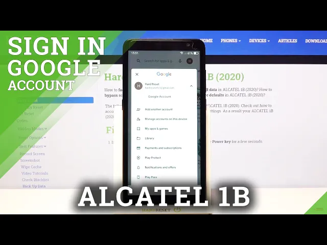 Video thumbnail for How to Add Another Account to Google Play Store in ALCATEL 1B 2020 – Manage Google Account