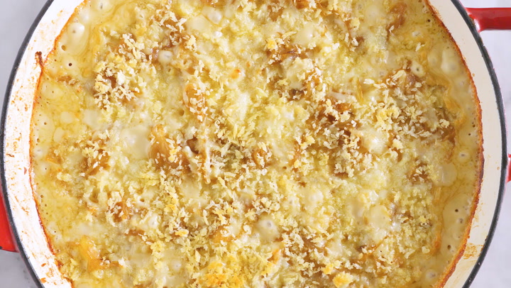 Video thumbnail for French Onion Mac & Cheese