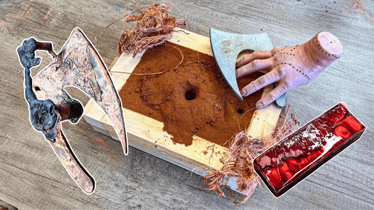 Video thumbnail for The COOLEST Copper VIKING Hybrid KNIFE