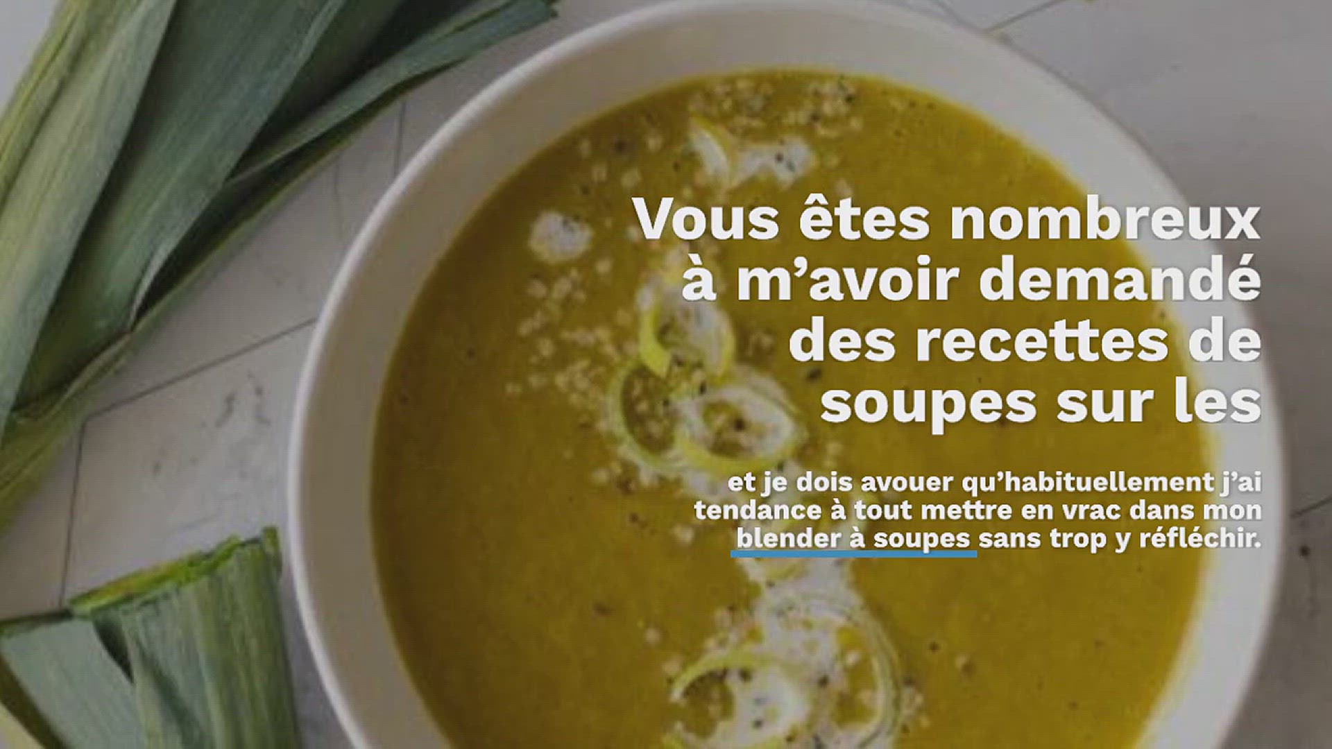 Video thumbnail for Soupe de poireaux et curry