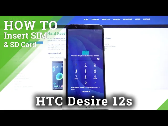 Video thumbnail for How to Insert Nano SIM Card and Micro SD Card to HTC Desire 12s – Input SIM and SD Cards