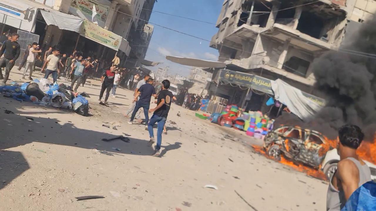 Video thumbnail for Israeli Strike Hits Gaza Vehicle 3.