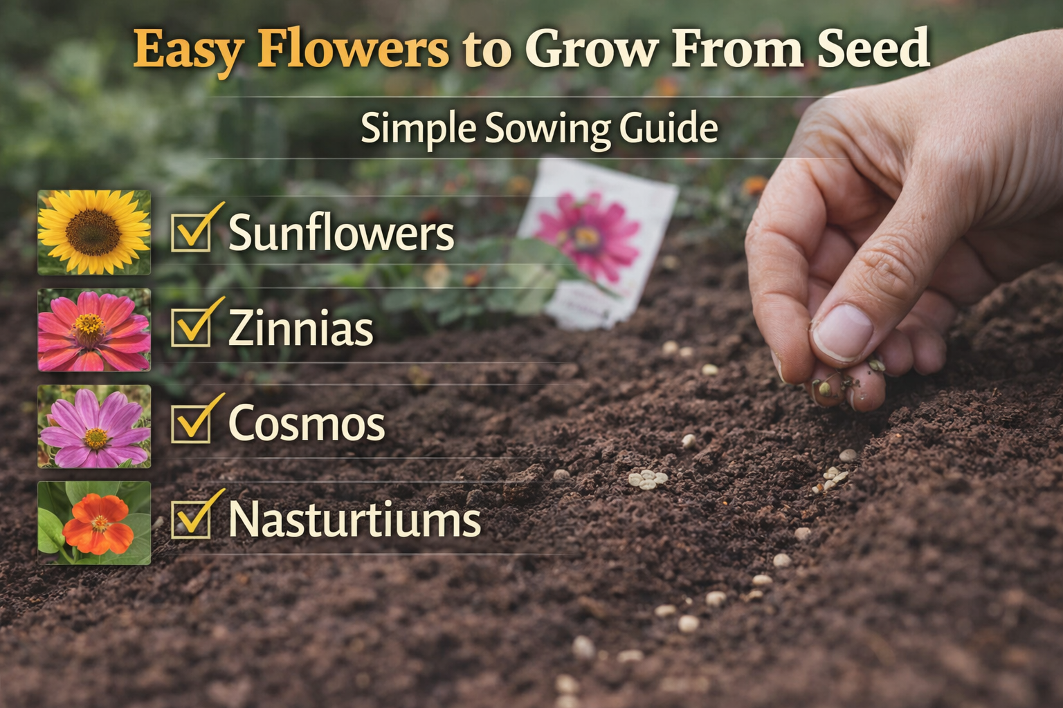 Video thumbnail for Easy Flowers to Grow From Seed | Simple Sowing Guide