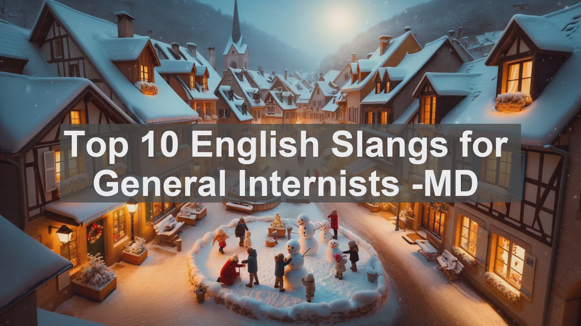 'Video thumbnail for Top 10 English Slangs for General Internists MD'