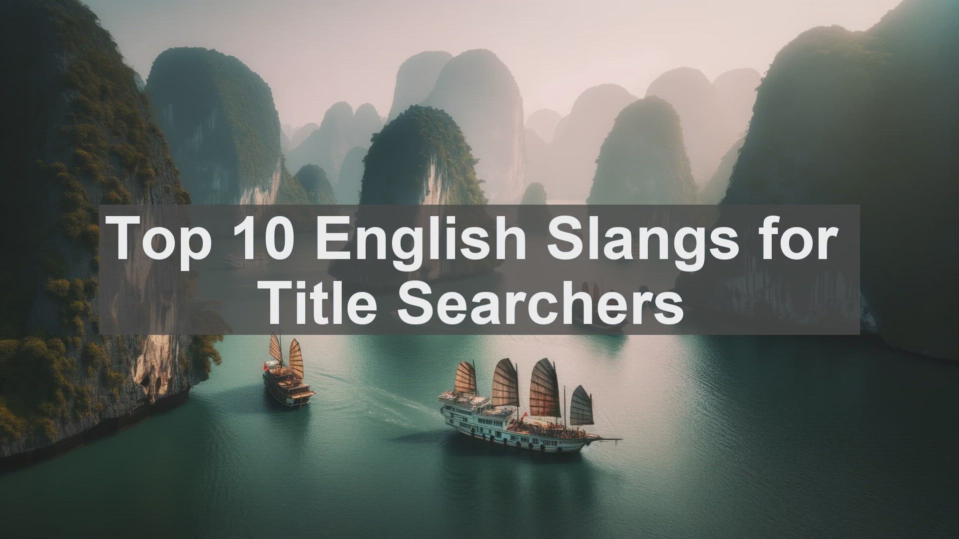 'Video thumbnail for Top 10 English Slangs for Title Searchers'