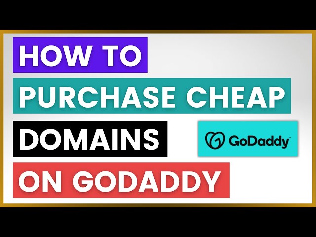 Video thumbnail for How To Purchase Cheap Domains On GoDaddy? [in 2025]