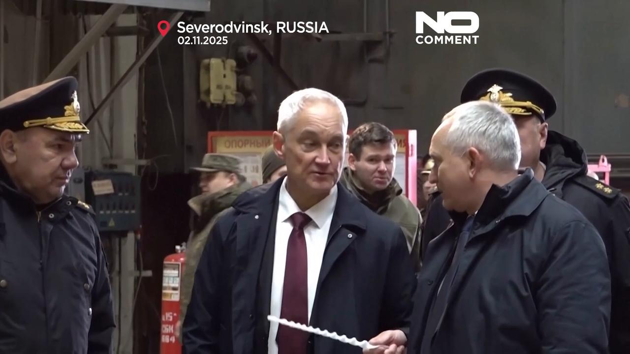 'Video thumbnail for Russia launches new nuclear submarine ‘Khabarovsk’'