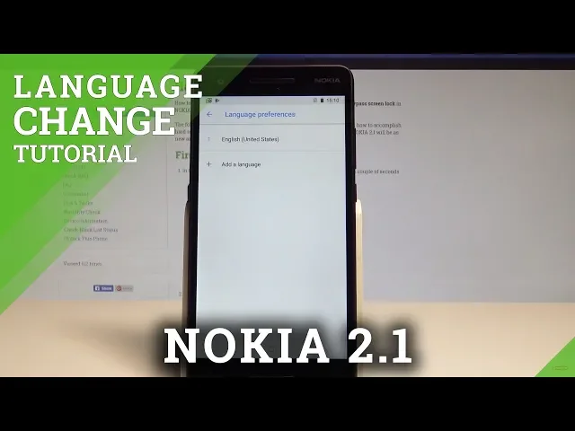 Video thumbnail for How to Change Language on NOKIA 2.1 - Set Up Language / Android Language |HardReset.Info