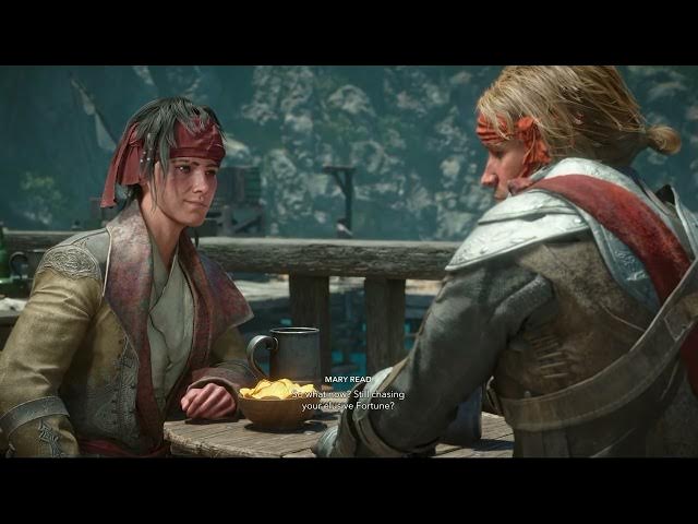 Video thumbnail for Assassin's Creed Black Flag Resynced - Marooned: Talk with Mary Read | 1719 Great Inagua Cutscene