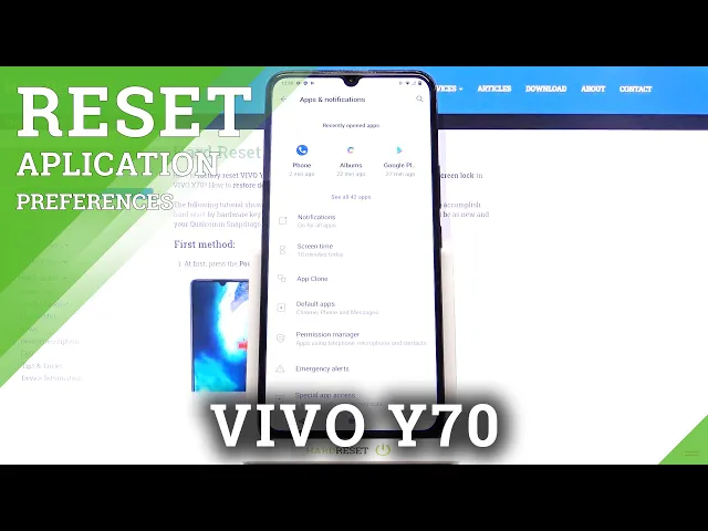 Video thumbnail for How to Reset App Preferences in VIVO Y70 – Restore App Customization