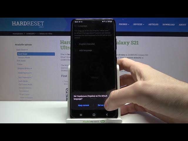 Video thumbnail for How to Change System Language on SAMSUNG Galaxy S21 Ultra – Change Default Language