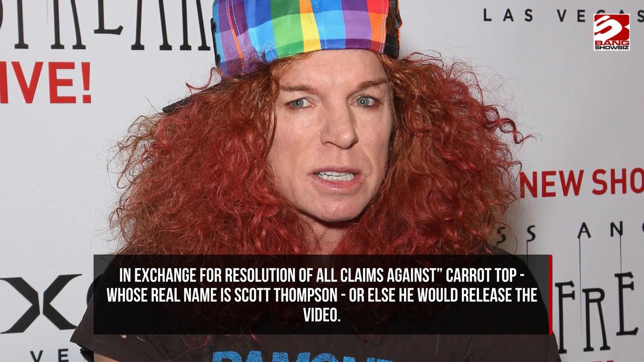 Video thumbnail for Carrot Top was allegedly being extorted over a sex tape before his apparent suicide attempt.