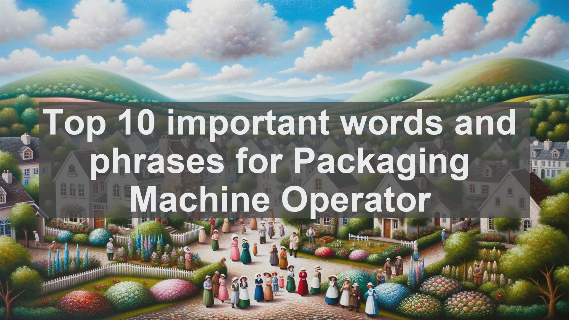 'Video thumbnail for Top 10 important words and phrases for Packaging Machine Operator'
