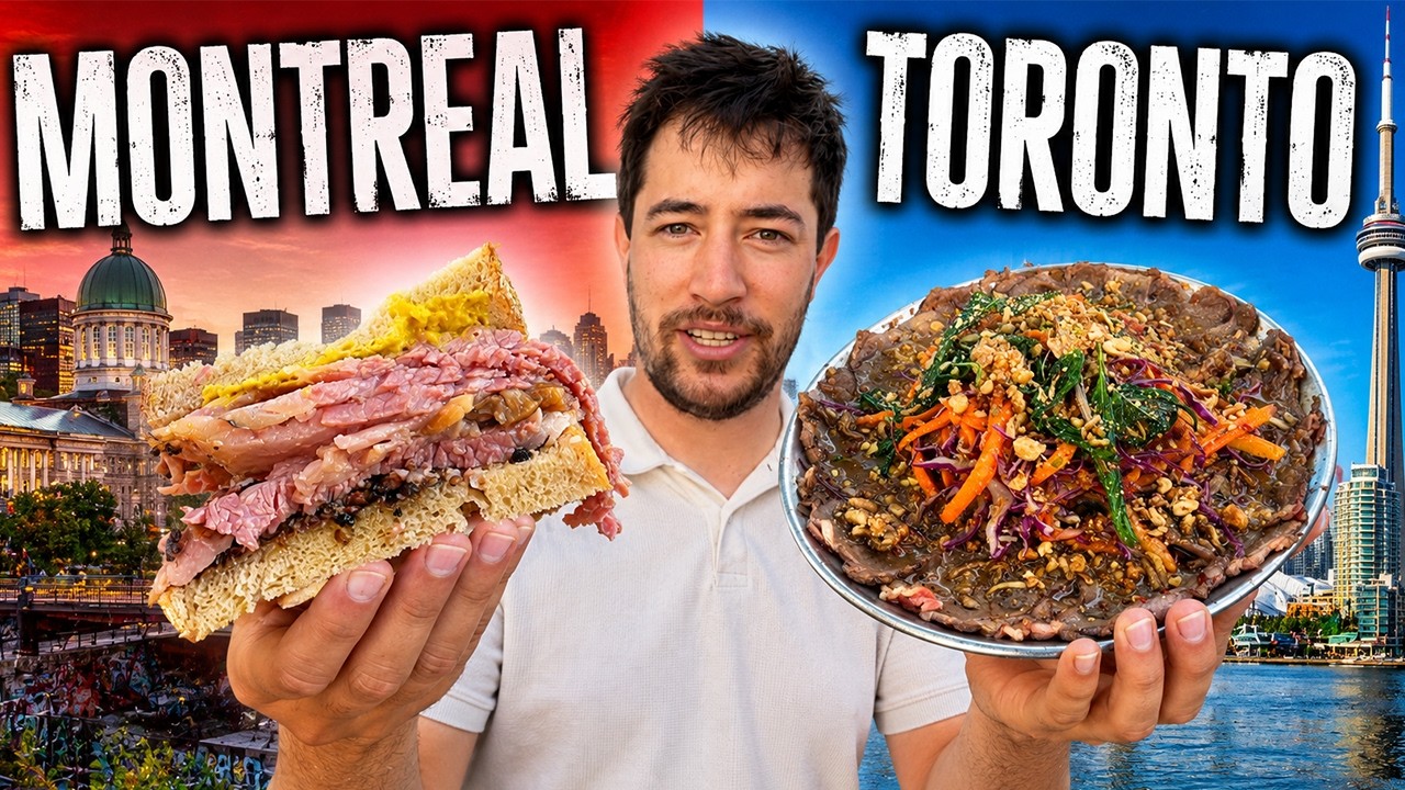 Video thumbnail for I Ate Montreal & Toronto's Best Foods — Which City Wins?