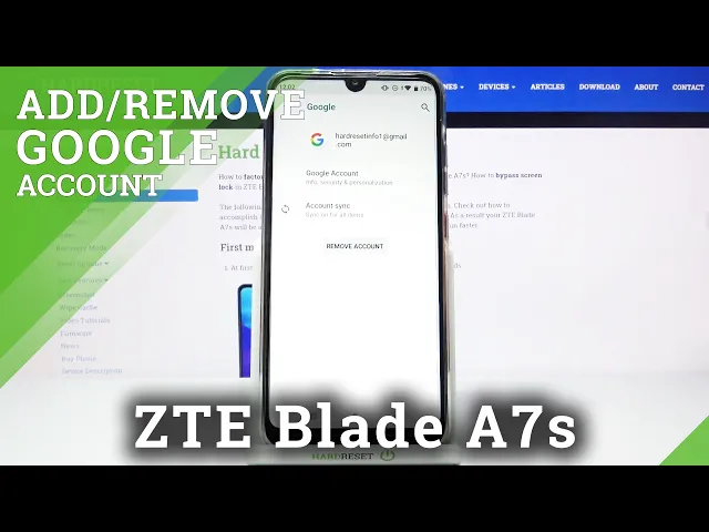 Video thumbnail for How to Create & Delete Google Account in ZTE Blade A7s – Add / Remove Google User Data