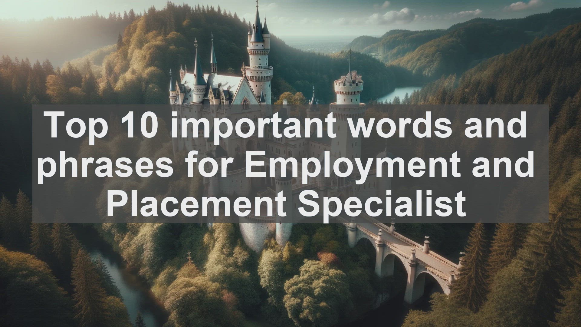 'Video thumbnail for Top 10 important words and phrases for Employment and Placement Specialist'