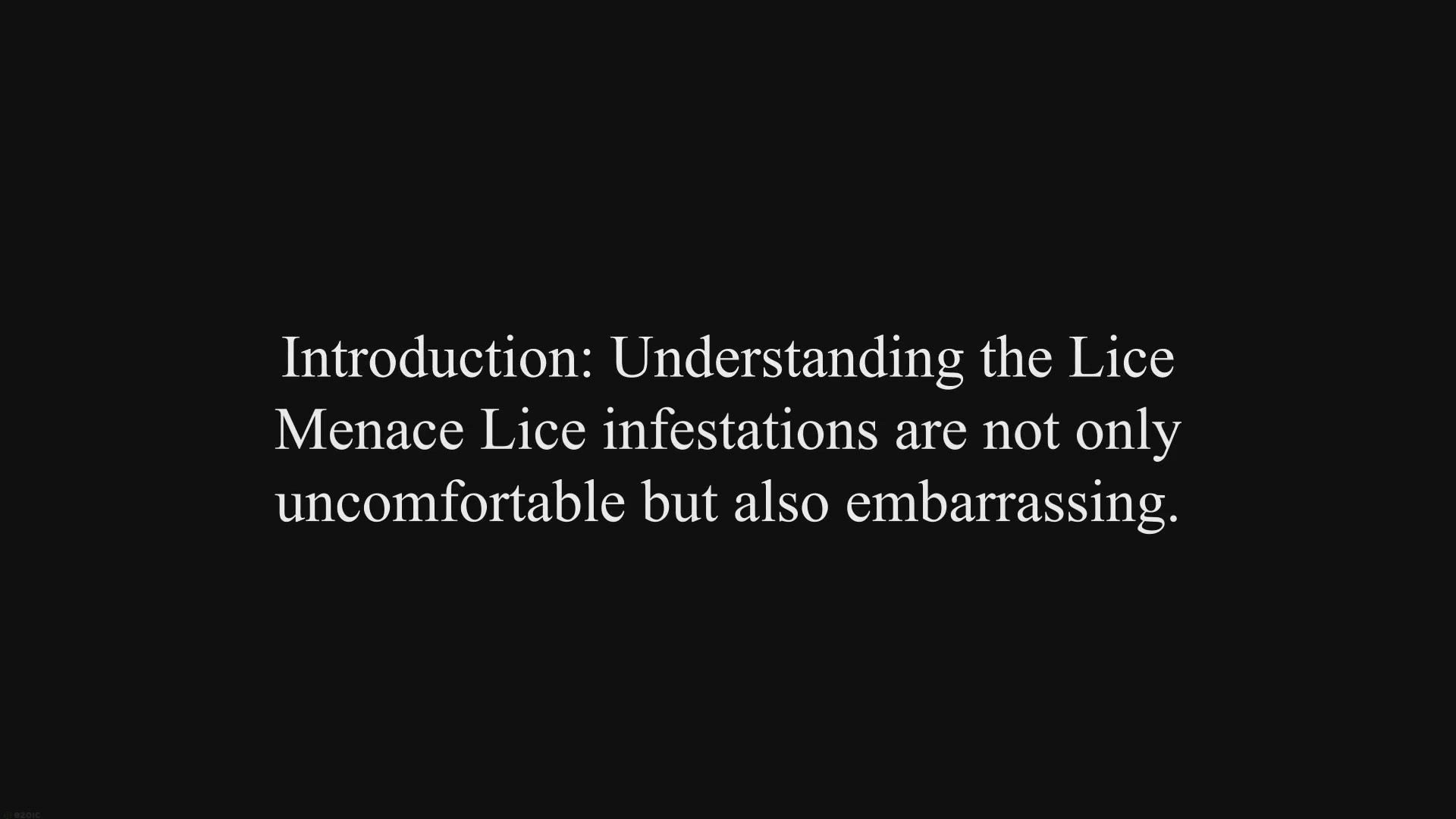'Video thumbnail for How to Get Rid of Lice: A Comprehensive Guide'