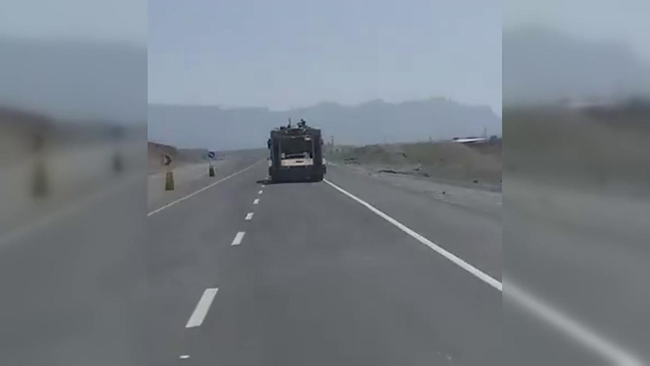 Video thumbnail for Iran: Iranian Armoured Vehicles Transported in Southern Iran.