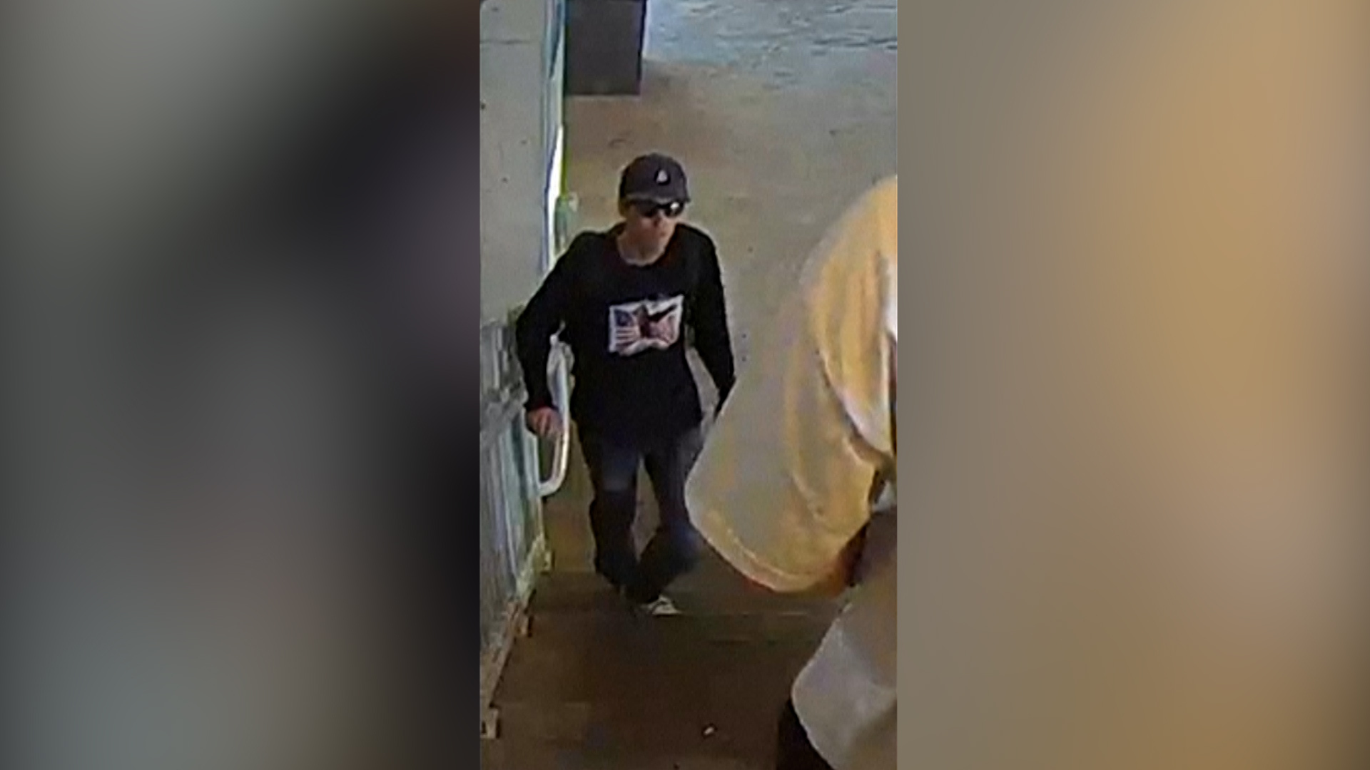 'Video thumbnail for FBI releases photos of person of interest in Charlie Kirk shooting'
