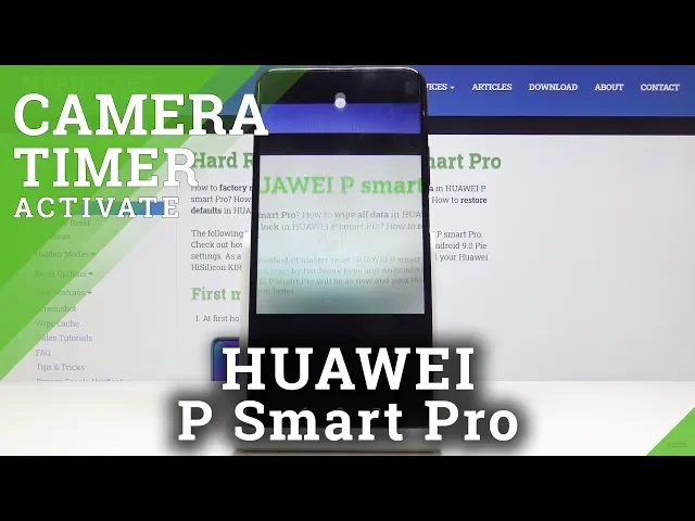 Video thumbnail for How to Set Up Camera Timer in HUAWEI P Smart Pro