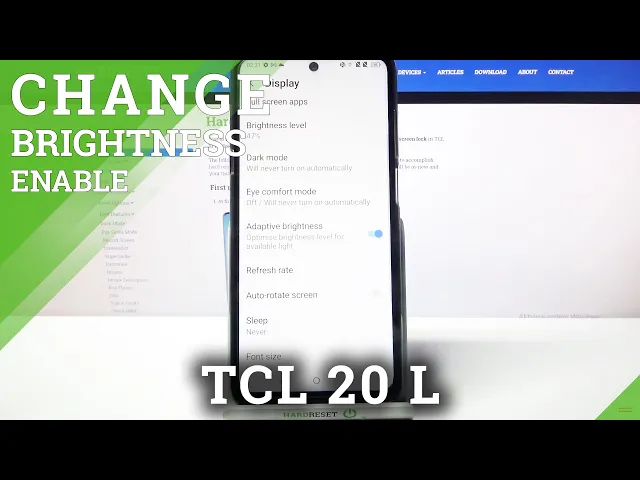 Video thumbnail for How to Turn On Auto Brightness in TCL 20 L - Enable Auto Adjust Brightness Level