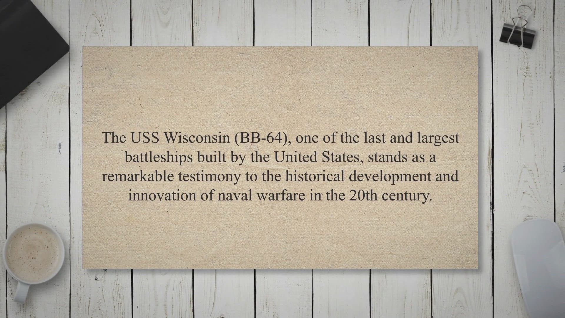 Video thumbnail for USS Wisconsin – A Remarkable Testimony of Naval History