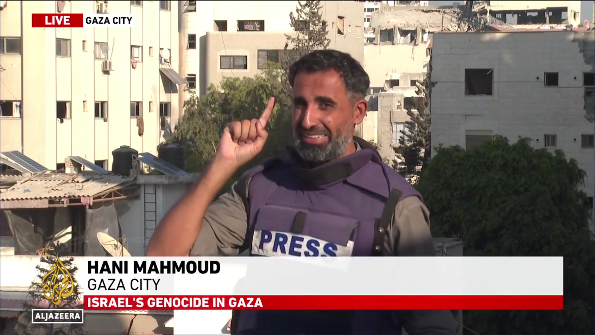 'Video thumbnail for Israeli army issues threat against Gaza City’s Al-Ruya building'