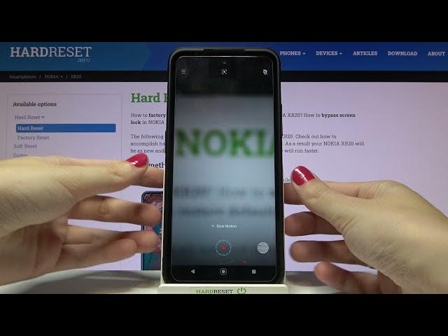 Video thumbnail for How to Record Slow Motion Video on NOKIA XR20 - Use Slow Motion Mode