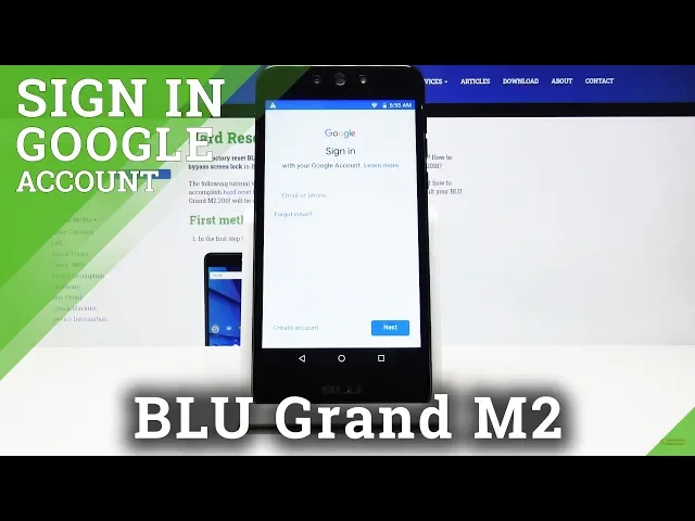Video thumbnail for How to Add Google Account in BLU Grand M2 – Activate Google Account