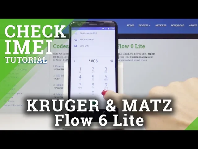 Video thumbnail for KRUGER & MATZ Flow 6 Lite How to Check IMEI and Serial Number