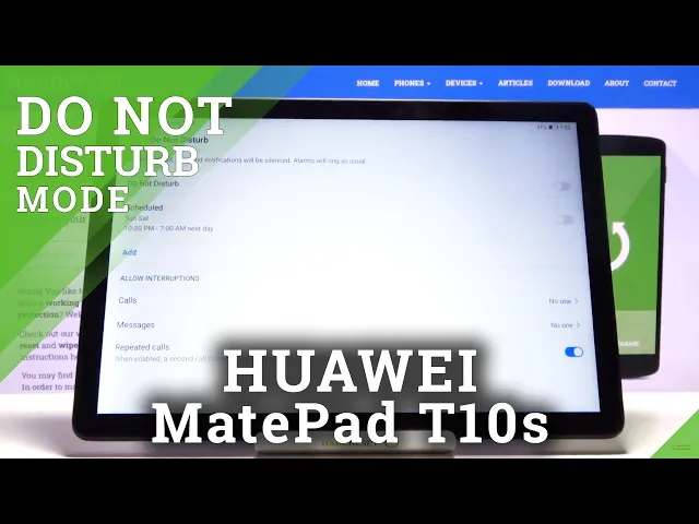 Video thumbnail for How to Turn On DND Mode on HUAWEI MatePad T 10S – Silent Mode
