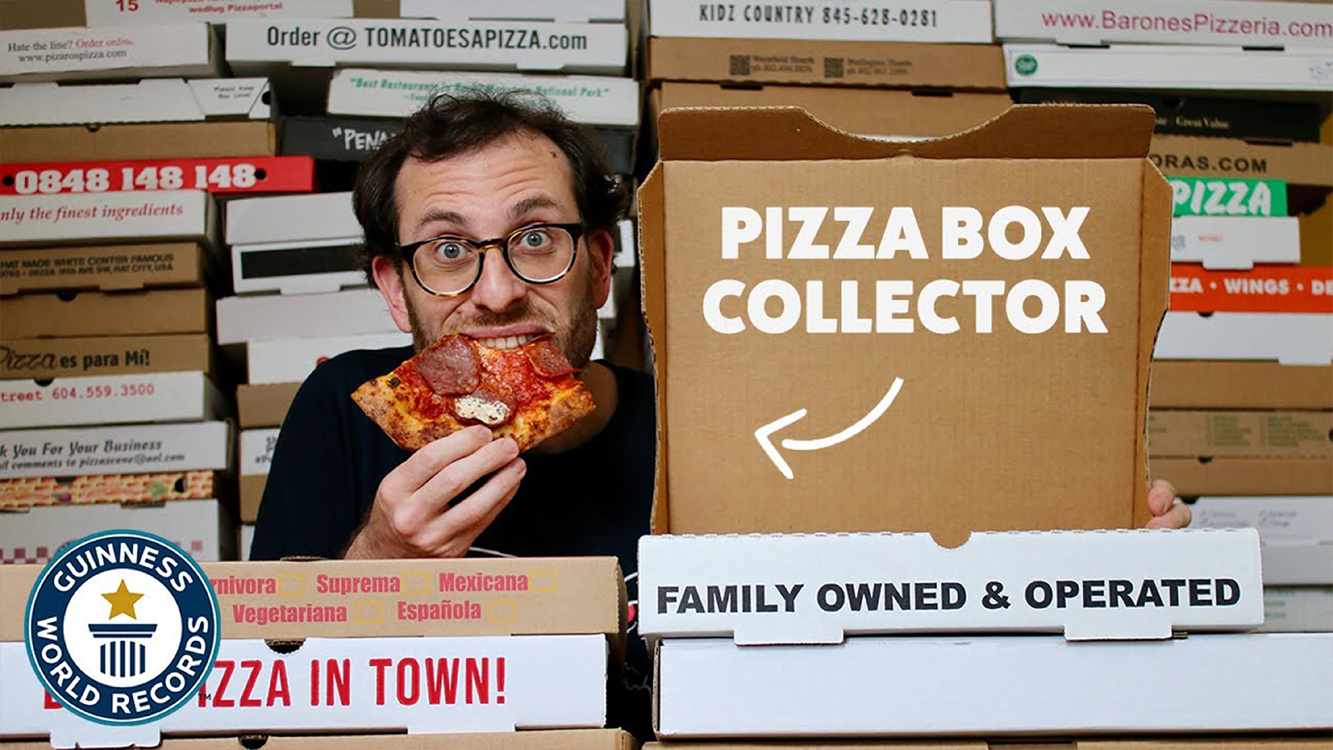'Video thumbnail for Beyond the Box, a collector's passion for pizza and philanthropy'