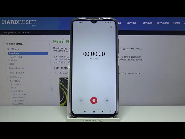 Video thumbnail for How to Use Sound Recorder in Poco M3 – Record Voice Memos
