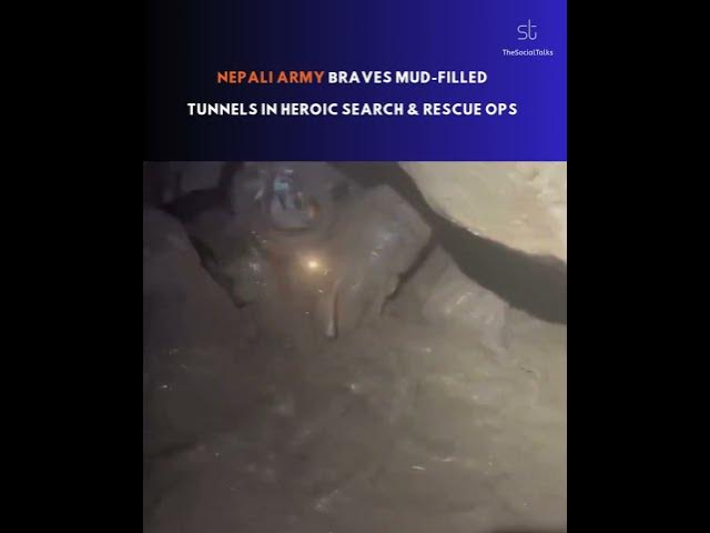 Video thumbnail for Nepali Army Braves Mud Filled Tunnels in Heroic Search & Rescue Ops