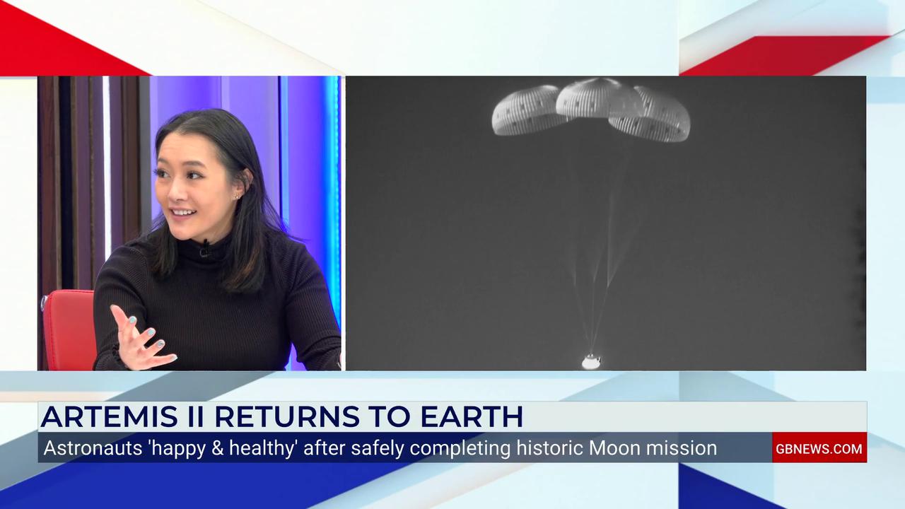 Video thumbnail for Nana Akua admits FALLING ASLEEP during incredible Artemis II splashdown