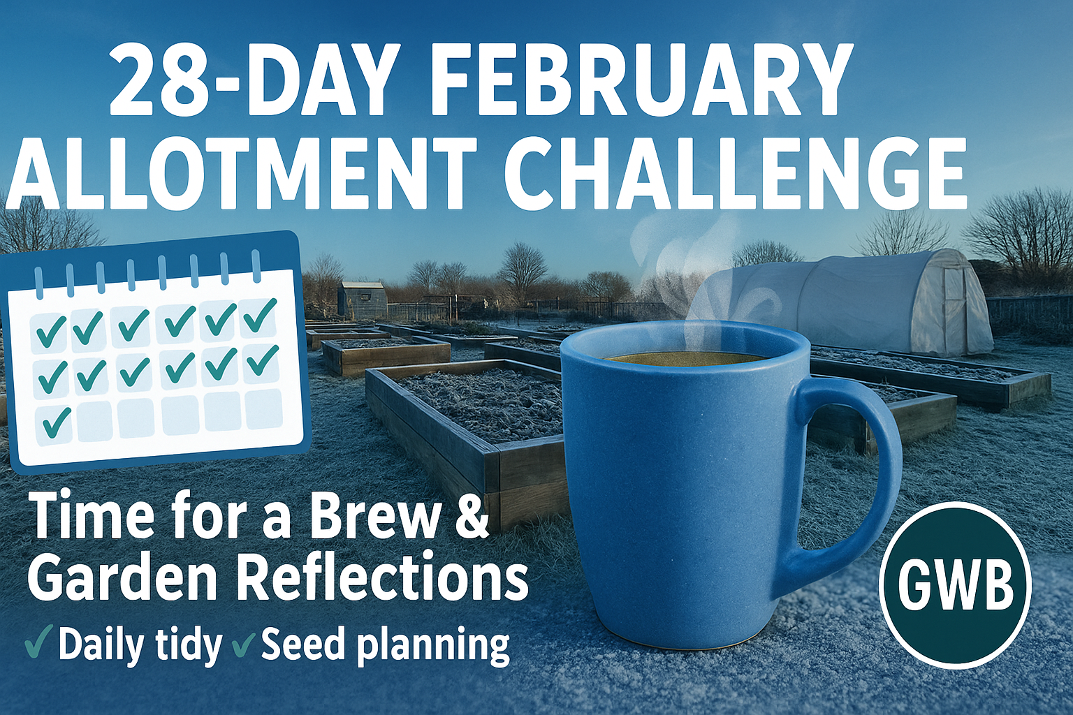 Video thumbnail for 🎥 ✅ “28-Day February Allotment Challenge ☕🌿 | Take a Brew Break & Reflect on Your Gardening Journey 🌸✨”